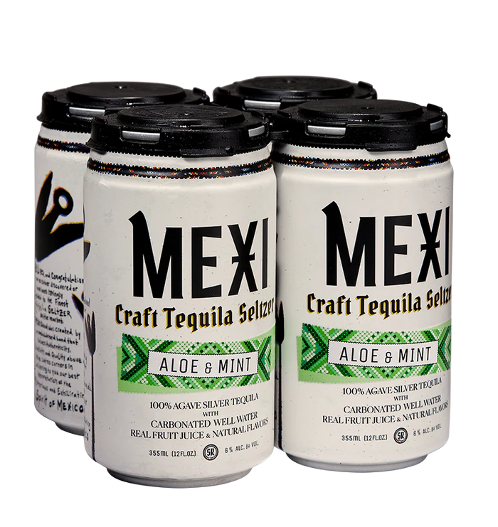 MEXI Seltzer Aloe & Mint 12oz 4pk