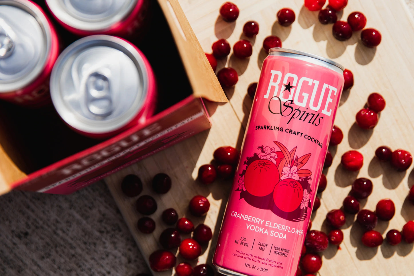 Rogue Cranberry Elderflower Vodka Soda 4-Pack