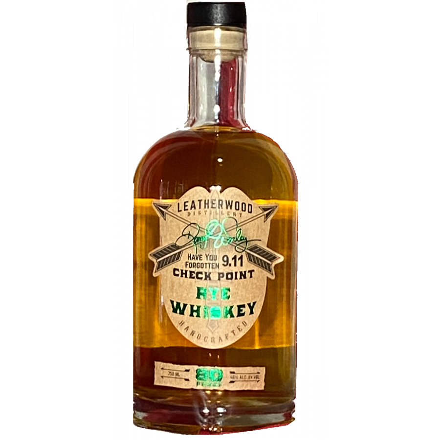 Leatherwood Distillery 9-11 Check Point Rye Whiskey